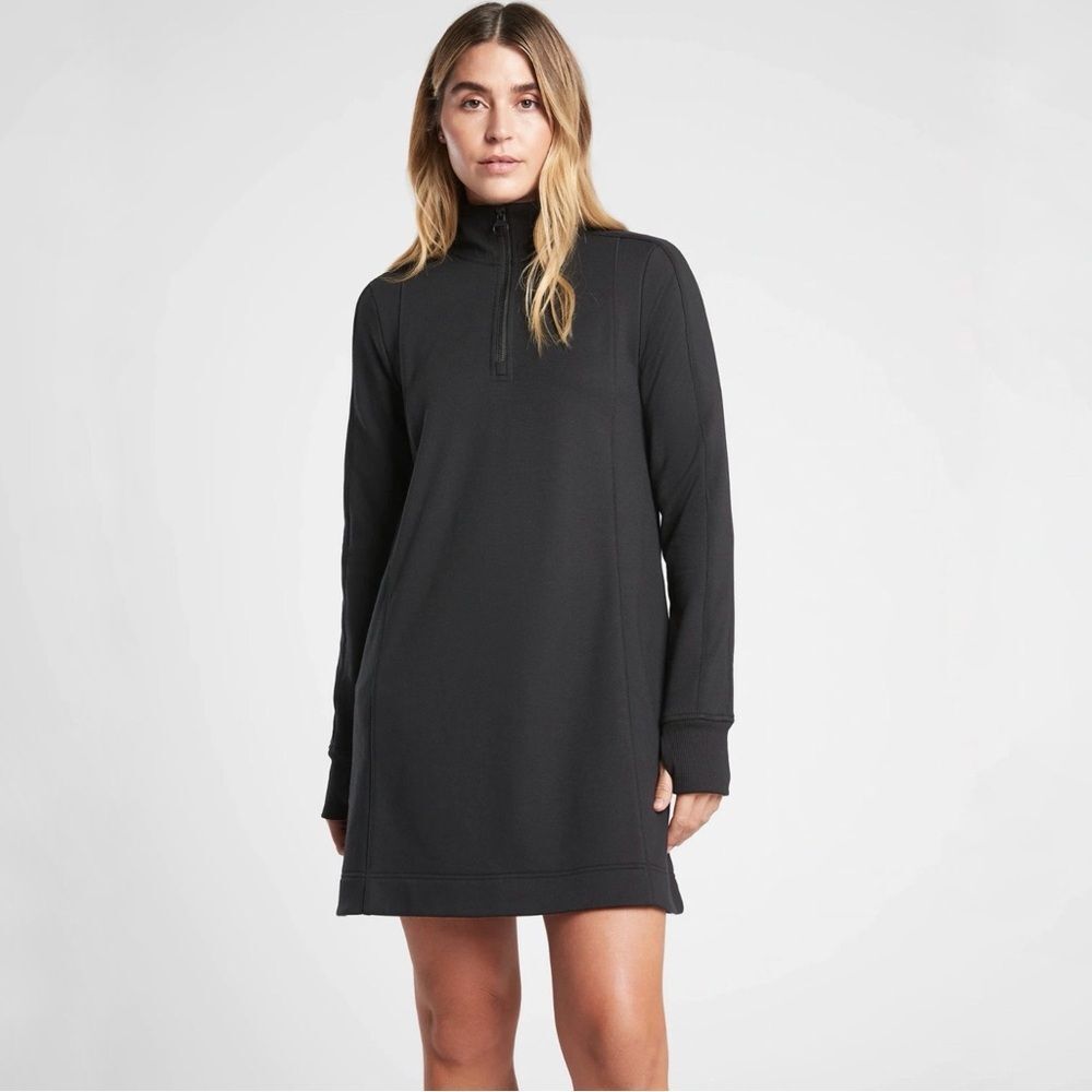 Athleta West Town Dress in Black Medium Tall